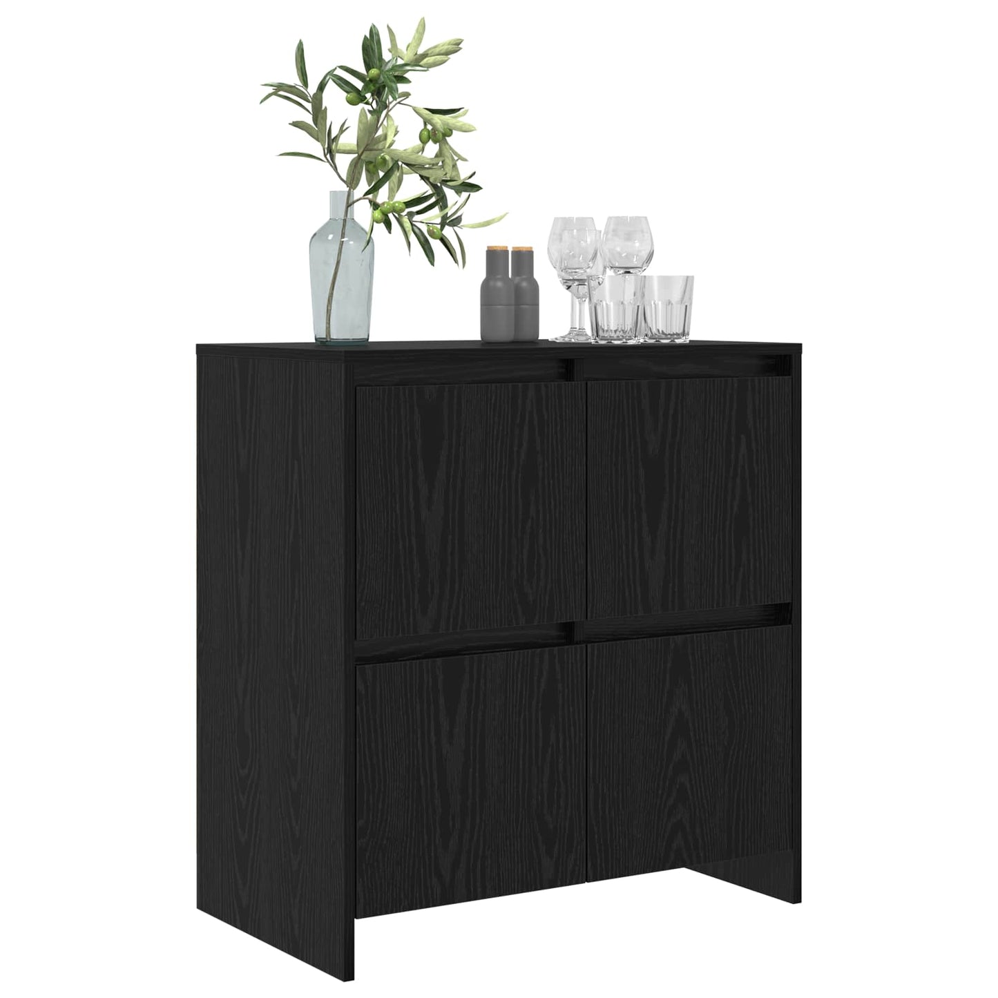 Sideboard Sort eg 70 x 41 x 75 cm Konstrueret træ