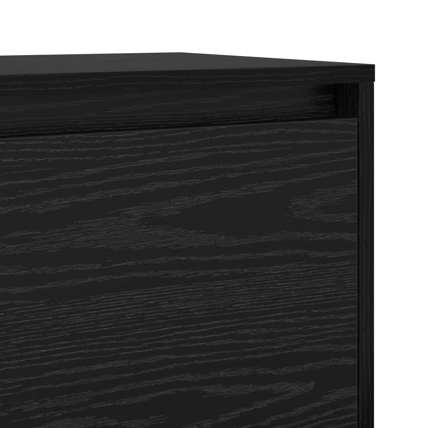 TV-møbelsæt Vægmonteret Sort eg 90 x 35 x 40 cm Konstrueret træ