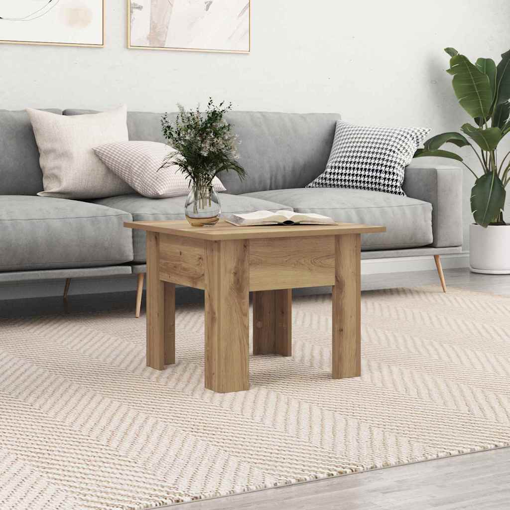 Sofabord Artisan Egetræ 55 x 55 x 42 cm Konstrueret træ