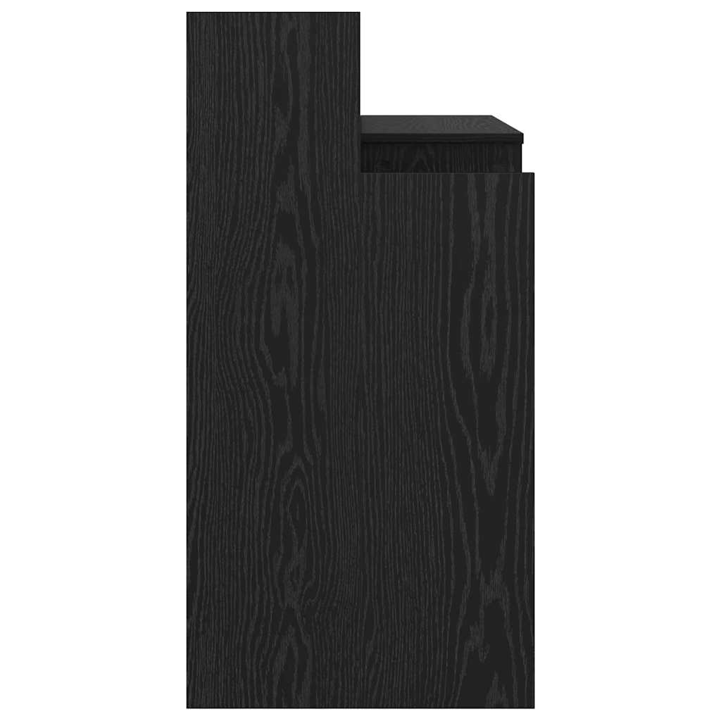 Bord med hylde Sort eg 97 x 45 x 90 cm Konstrueret træ