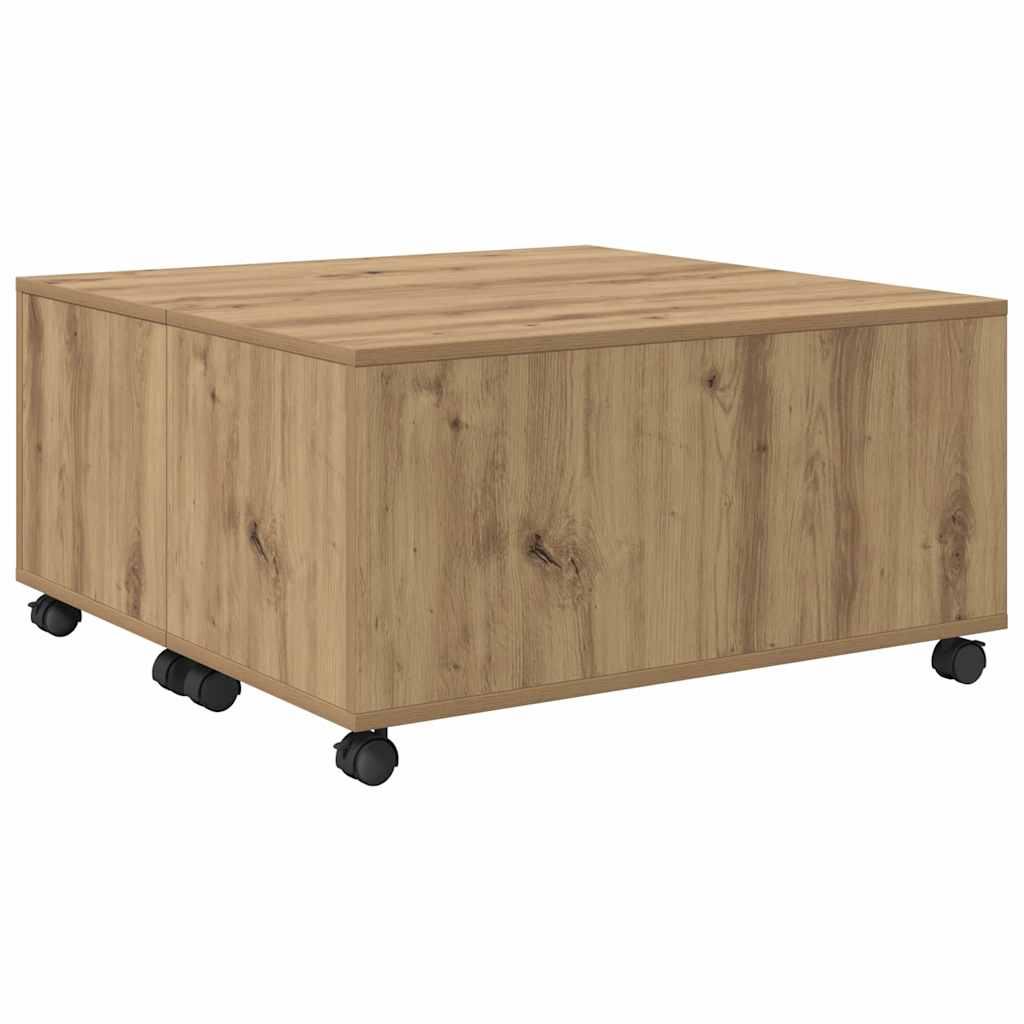 Sofabord Artisan Egetræ 75 x 75 x 38 cm Konstrueret træ