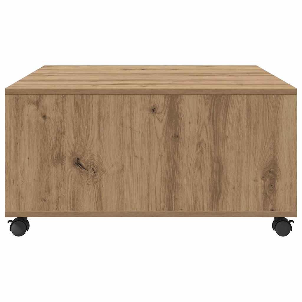 Sofabord Artisan Egetræ 75 x 75 x 38 cm Konstrueret træ