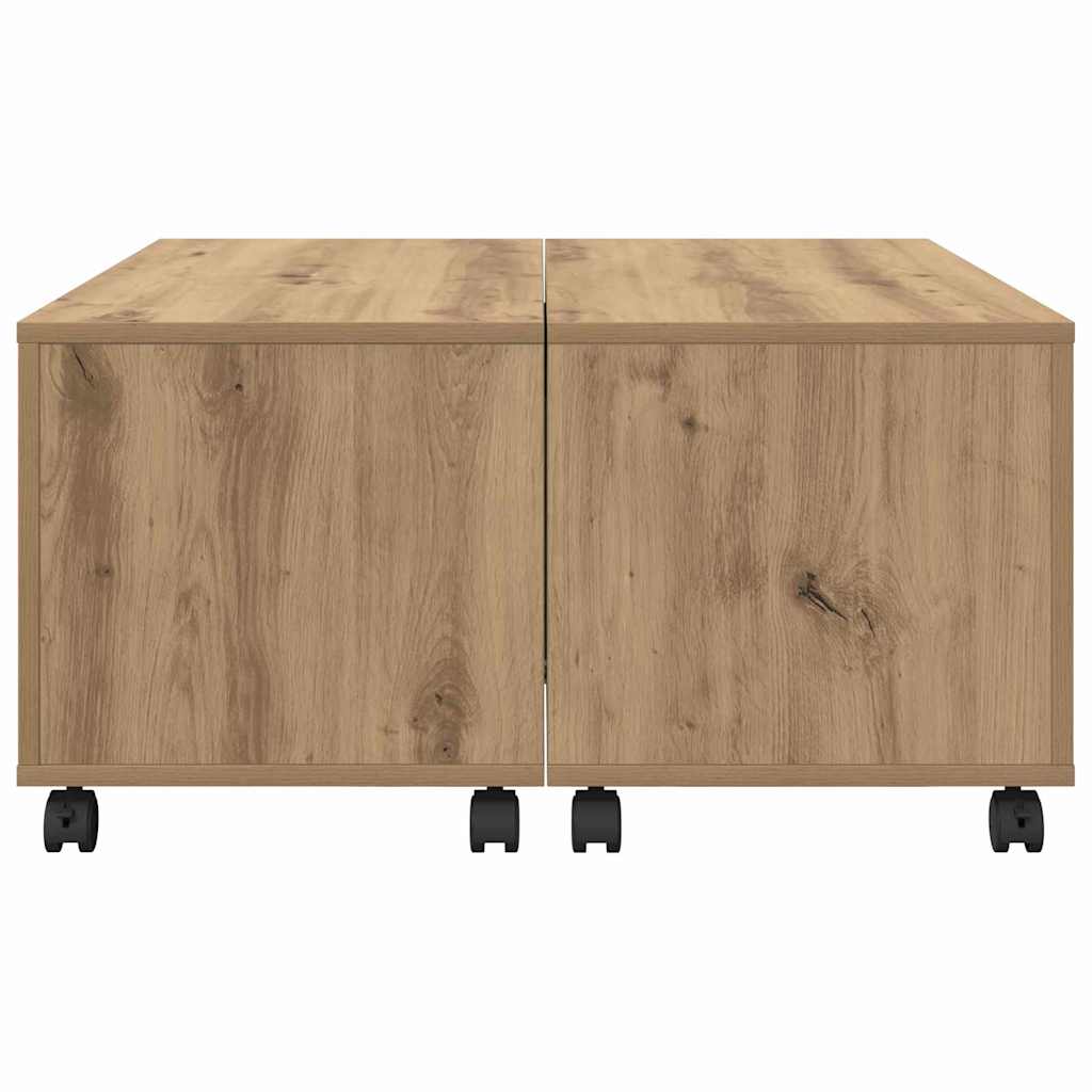Sofabord Artisan Egetræ 75 x 75 x 38 cm Konstrueret træ