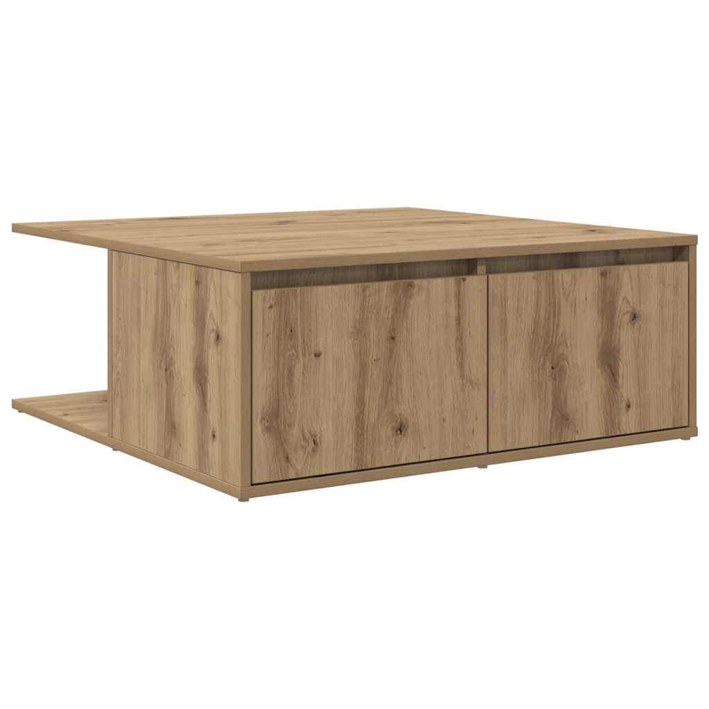 Sofabord artisan eg 80 x 80 x 31 cm Konstrueret træ