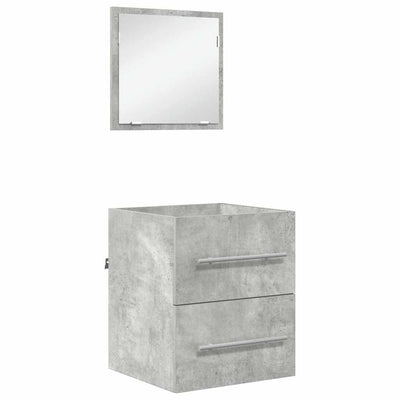 Badeværelsesmøbel sæt Grå 41 x 38,5 x 48 cm Samlet træ og metal