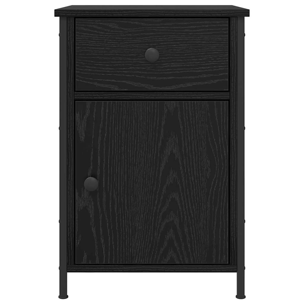 Natskab med skuffe Sort eg 40 x 42 x 60 cm Konstrueret træ