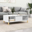 Sofabord Hvid 102 x 55 x 35 cm Konstrueret træ