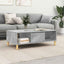 Sofabord Beton Grå 102 x 55 x 35 cm Konstrueret træ