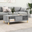 Sofabord Grå Sonoma 102 x 55 x 35 cm Konstrueret træ