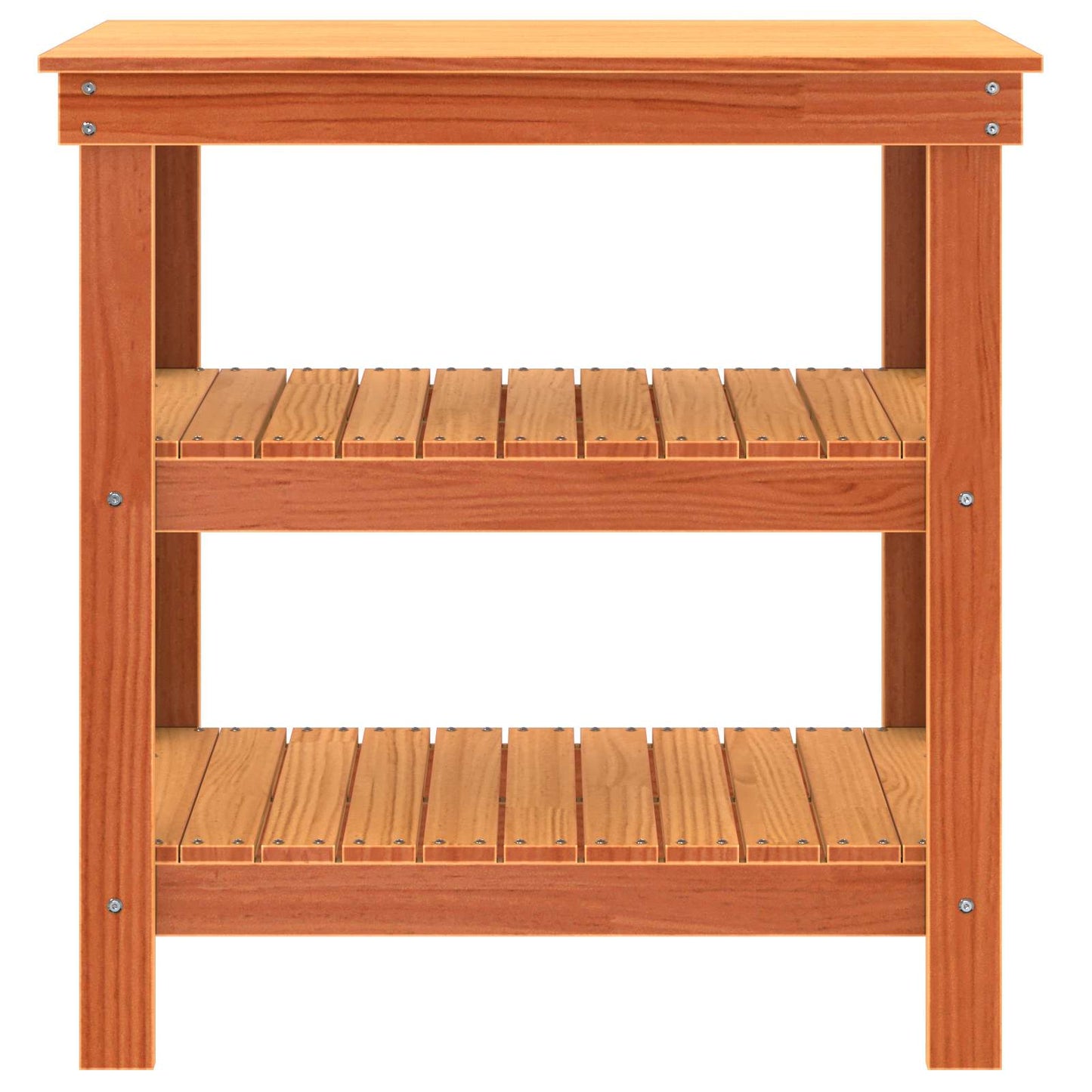 Arbejdsbænk med hylde 78,5 x 50 x 80 cm Massivt fyrretræ