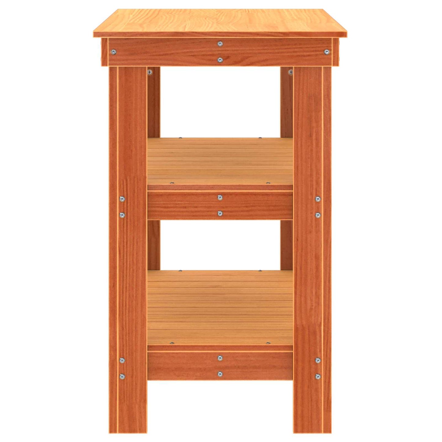Arbejdsbænk med hylde 78,5 x 50 x 80 cm Massivt fyrretræ