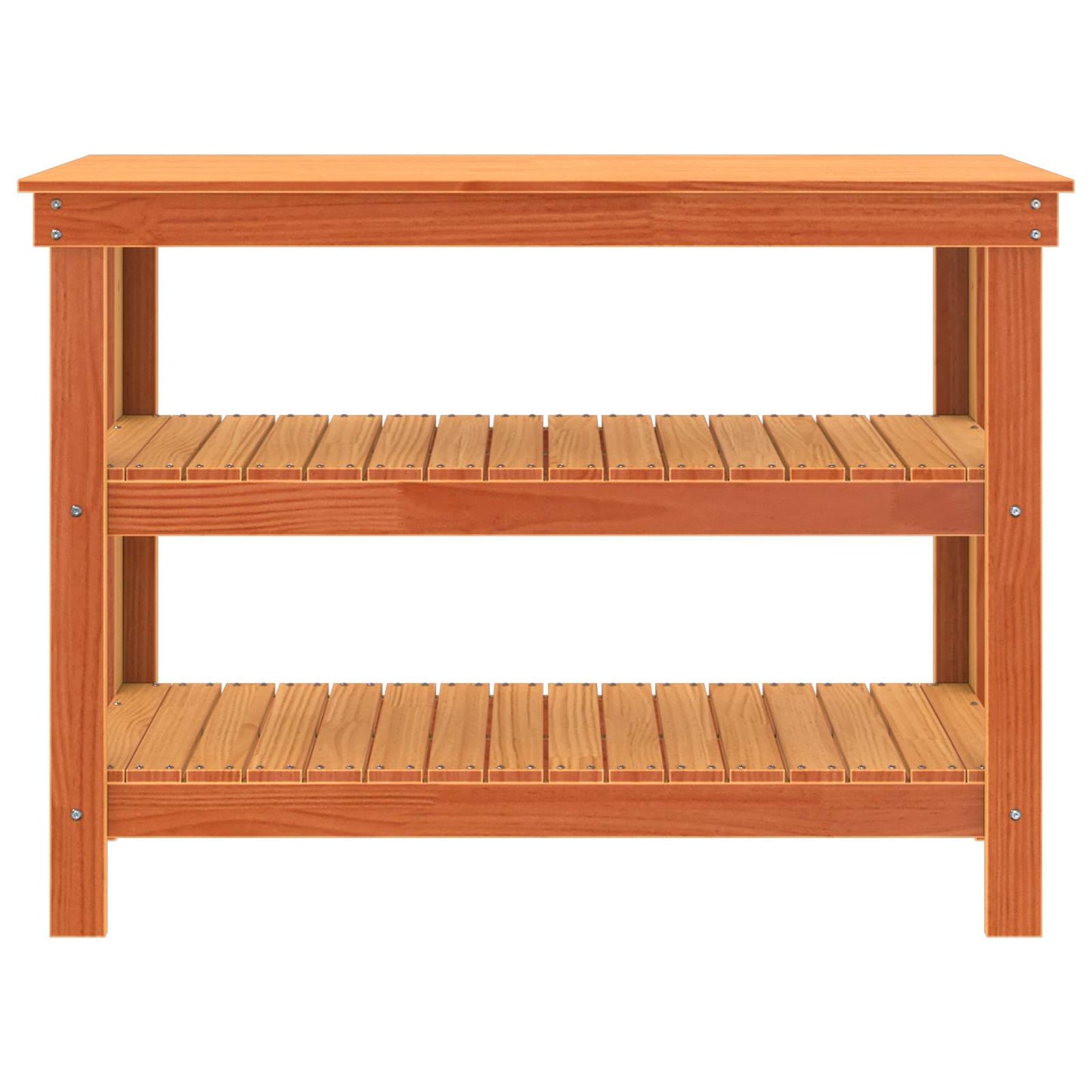 Arbejdsbænk med hylde 110,5 x 50 x 80 cm Massivt fyrretræ