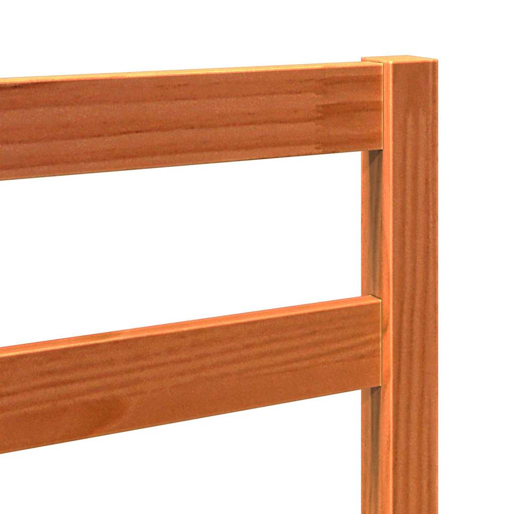 Senge Hovedgærde Voks brun 80,5 x 4 x 104 cm Massiv fyrretræ