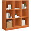Bogskab Voks brun 104 x 33 x 110 cm Massiv fyrretræ