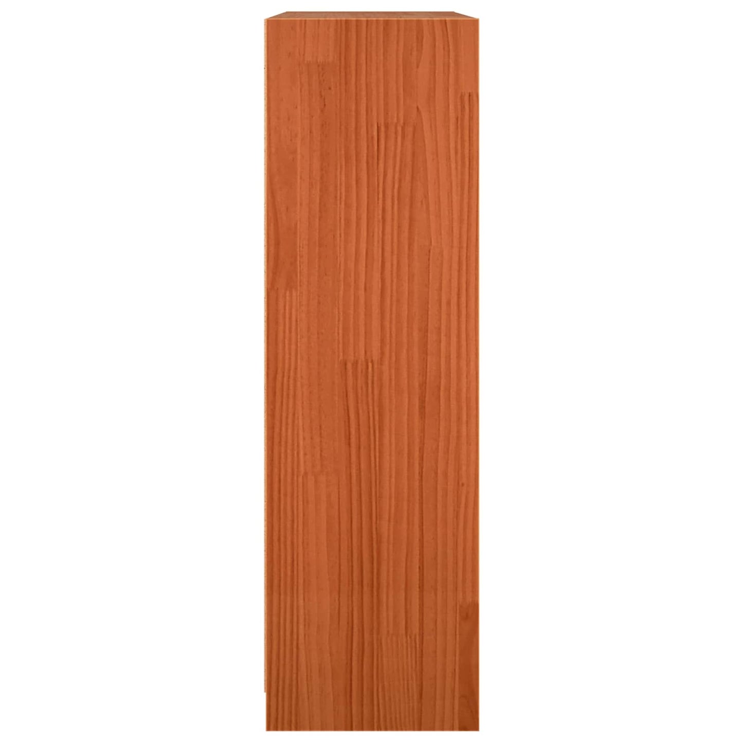 Bogskab Voks brun 104 x 33 x 110 cm Massiv fyrretræ