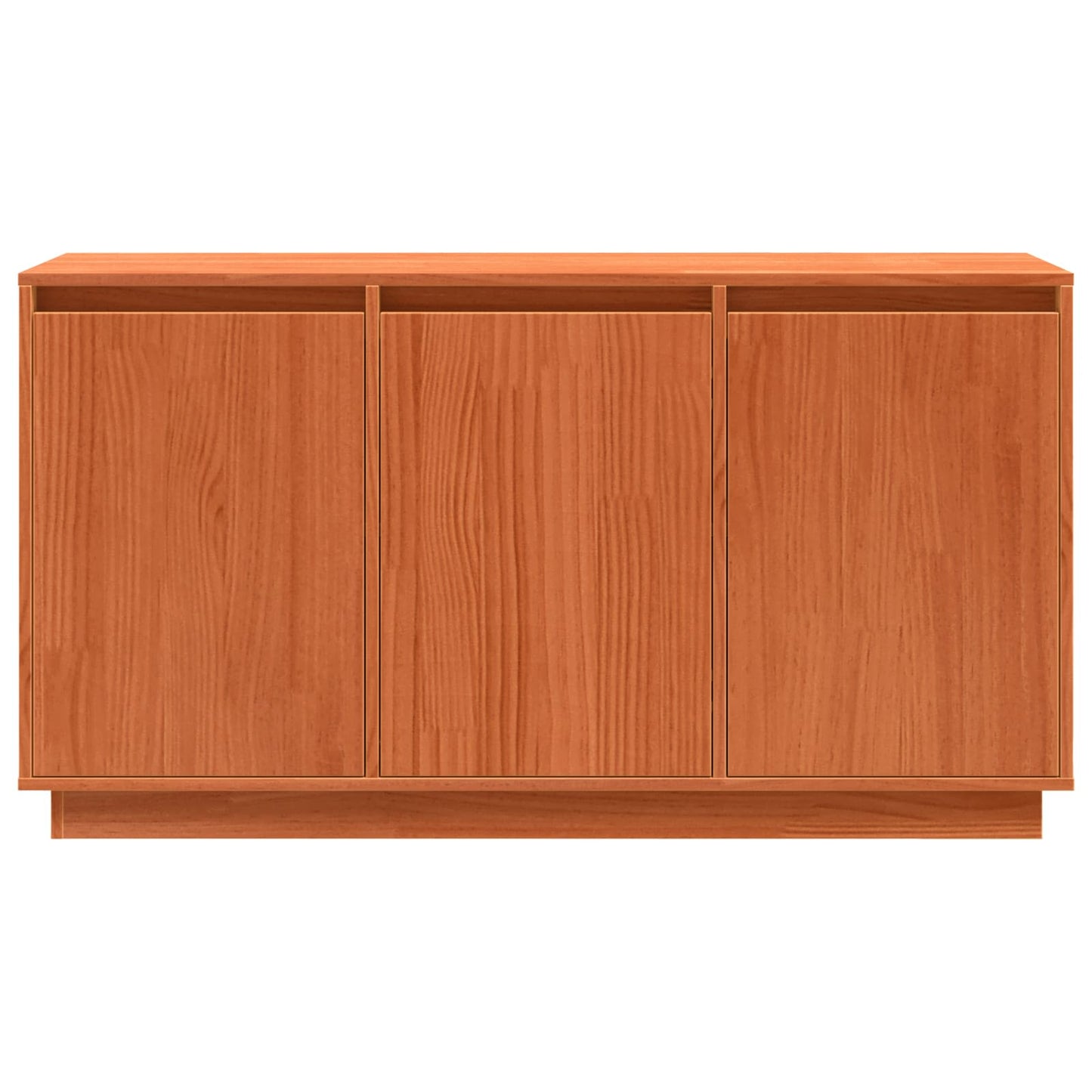 Sideboard Brun eg 111 x 34 x 60 cm Massiv fyrretræ