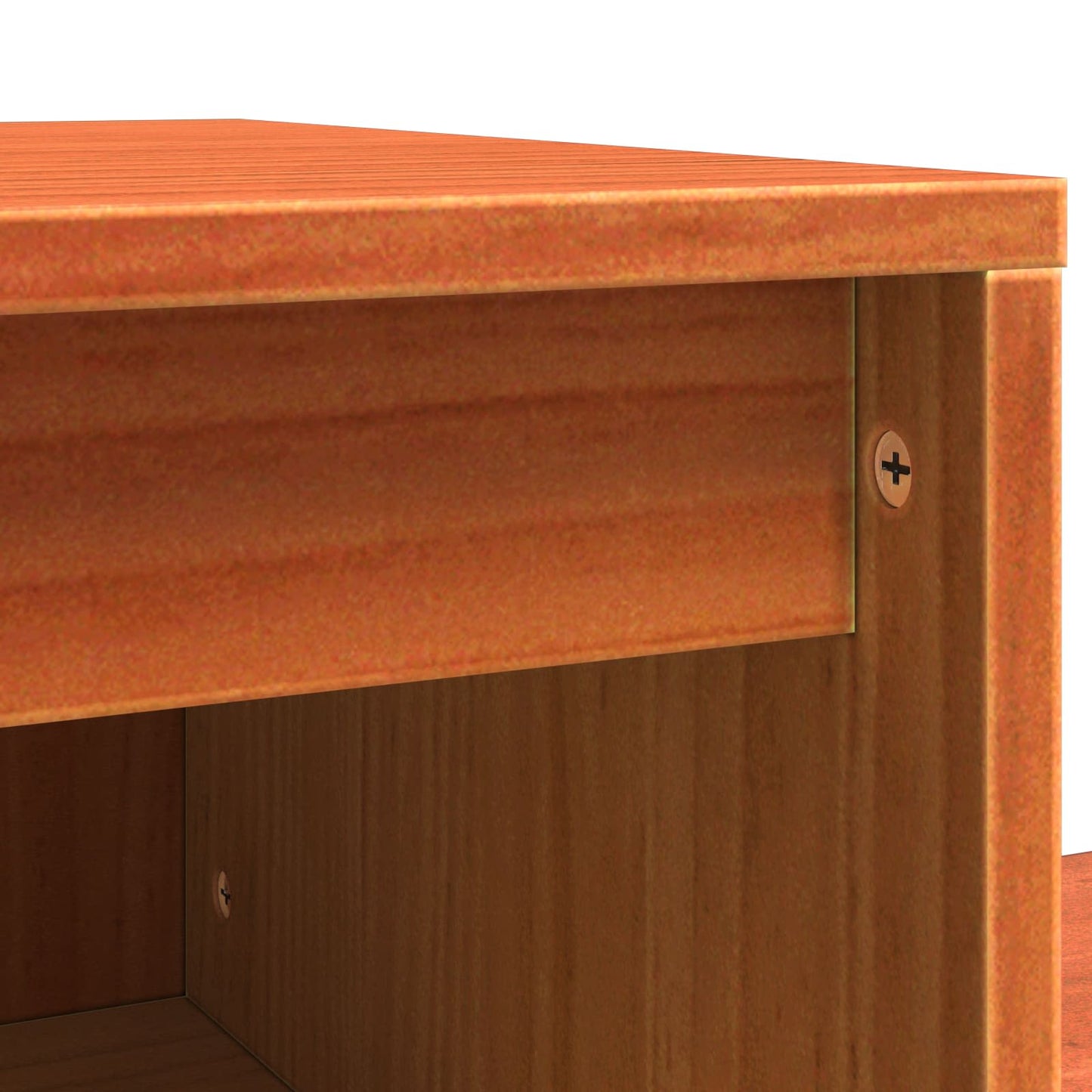 Natskab 2 pcs Voks brun 60 x 34 x 51 cm Konstrueret træ