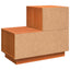 Natskab 2 pcs Voks brun 60 x 34 x 51 cm Konstrueret træ