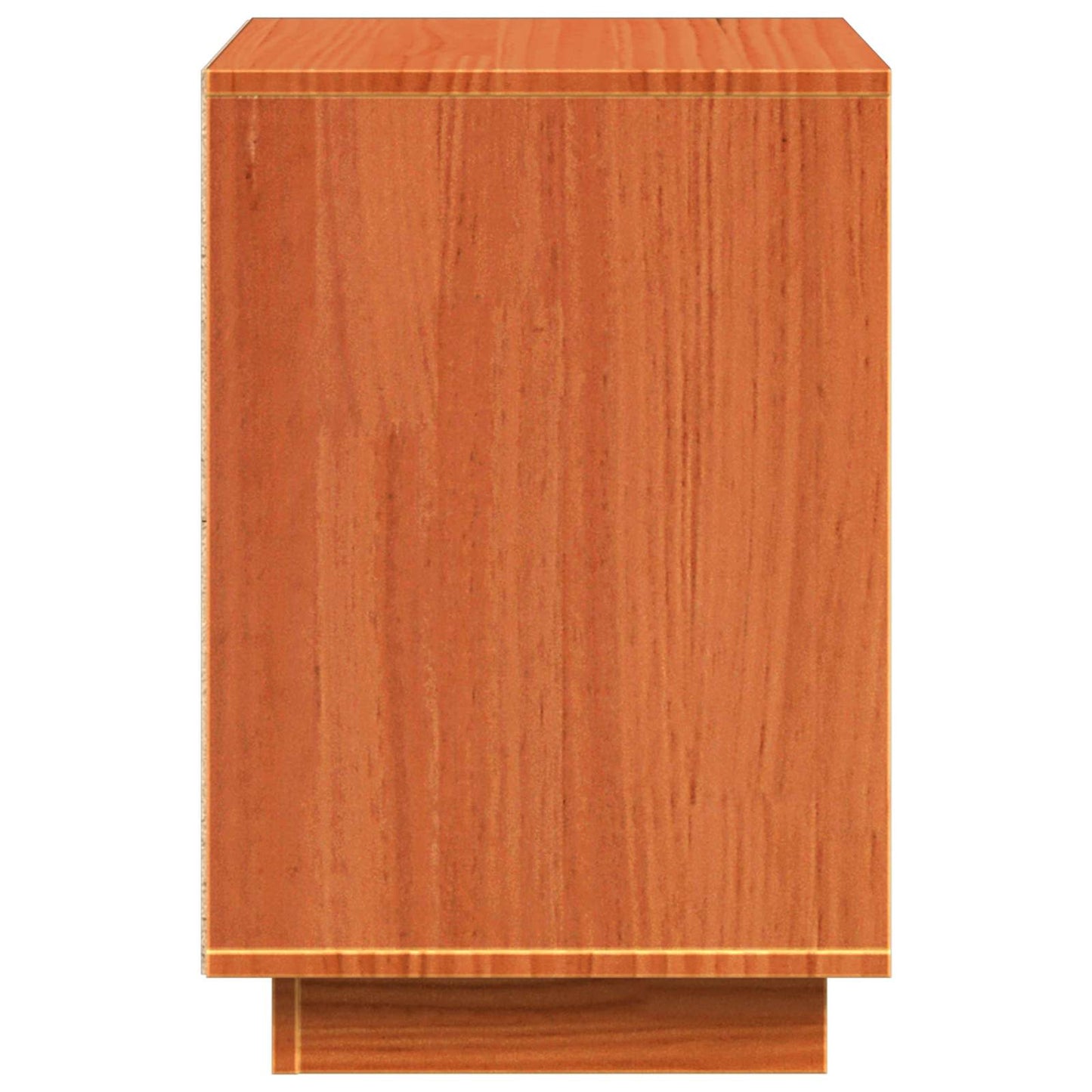 Natskab 2 pcs Voks brun 60 x 34 x 51 cm Konstrueret træ