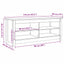 Opbevaringsbænk Voks brun 110 x 38 x 45,5 cm Massiv fyrretræ