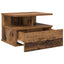 Flydende Natbord med skuffe 2 pcs Gammelt træ 40 x 31 x 28 cm