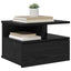 Flydende Natbord Sort eg 40 x 31 x 28 cm Konstrueret træ