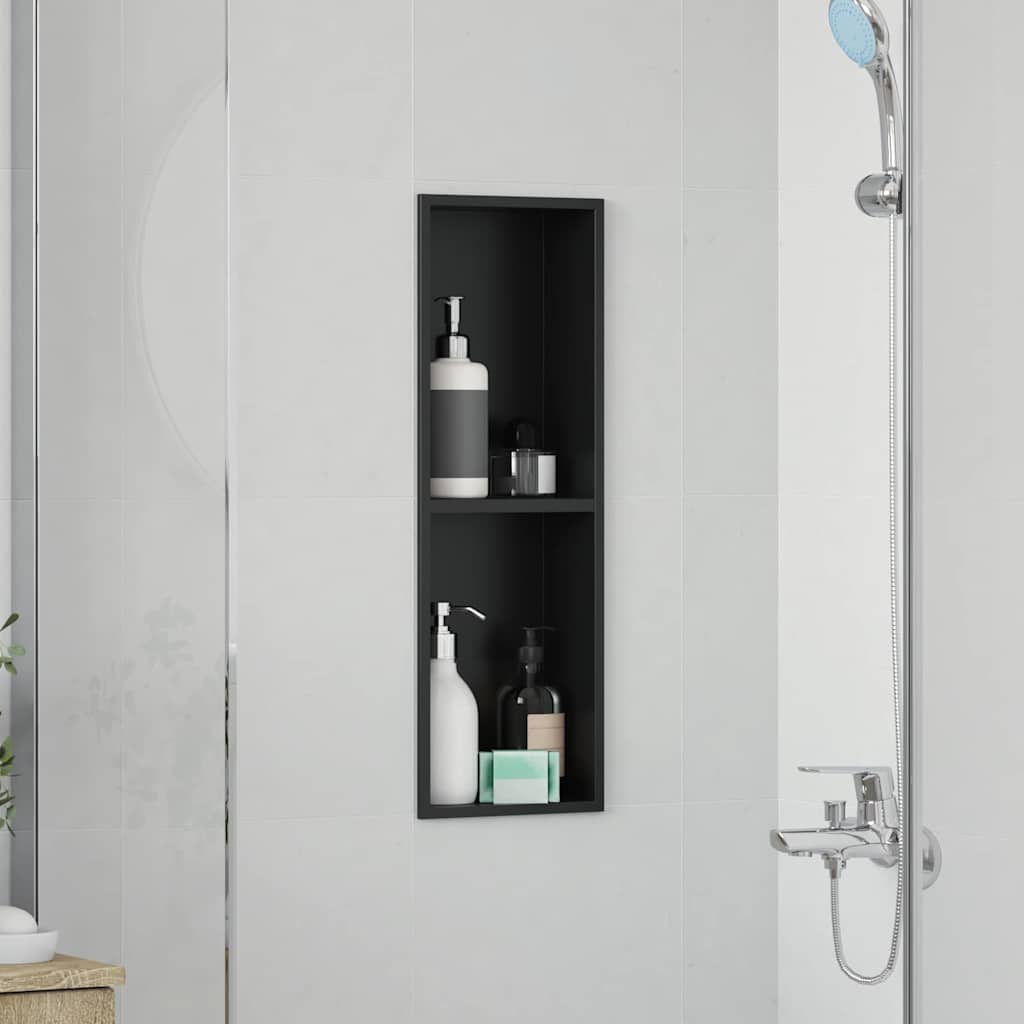 Bruse Niche Sort 60 x 20 x 9,5 cm Rustfrit stål