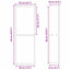 Bruse Niche Sort 60 x 20 x 9,5 cm Rustfrit stål