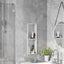 Bruse Niche Hvid 60 x 20 x 9,5 cm Rustfrit stål