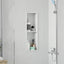 Bruse Niche Hvid 60 x 20 x 9,5 cm Rustfrit stål