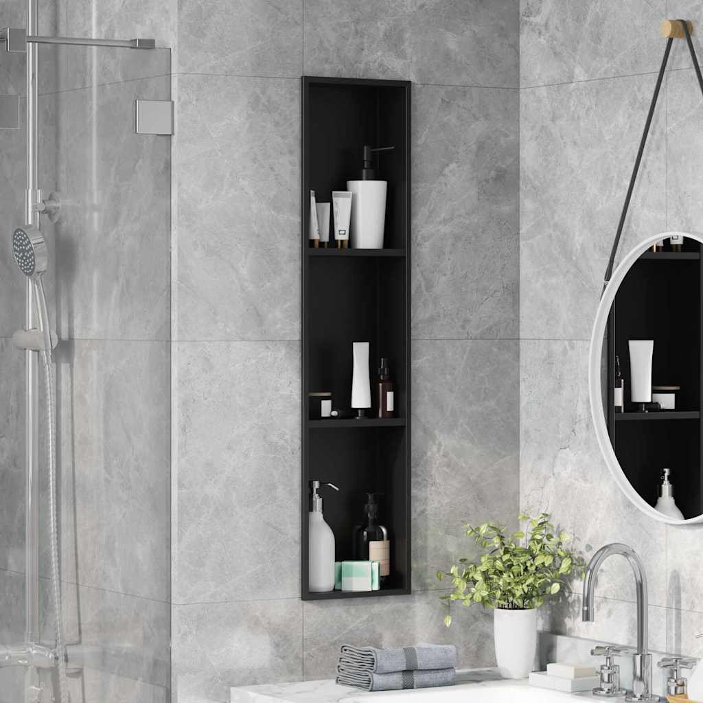 Bruse Niche Sort 90 x 20 x 9,5 cm Rustfrit stål