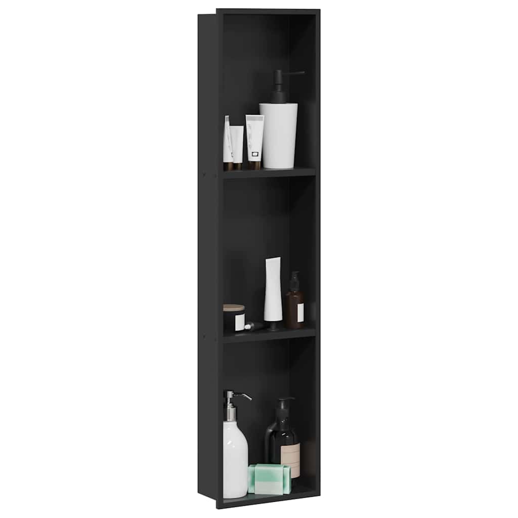 Bruse Niche Sort 90 x 20 x 9,5 cm Rustfrit stål