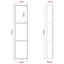 Bruse Niche Sort 90 x 20 x 9,5 cm Rustfrit stål
