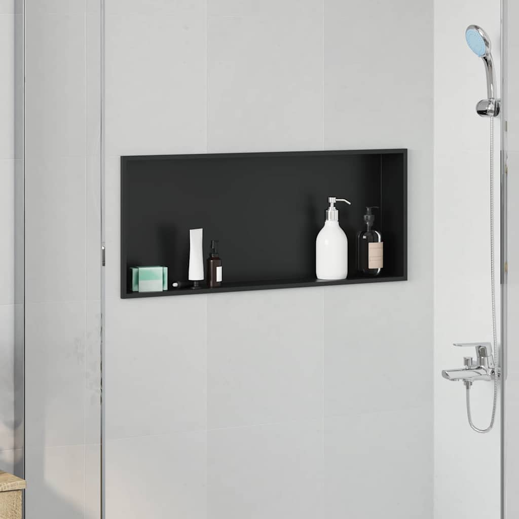 Bruse Niche Sort 75 x 30 x 9,5 cm Rustfrit stål