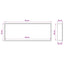 Bruse Niche Sort 90 x 30 x 9,5 cm Rustfrit stål