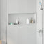 Bruse Niche Hvid 90 x 30 x 9,5 cm Rustfrit stål