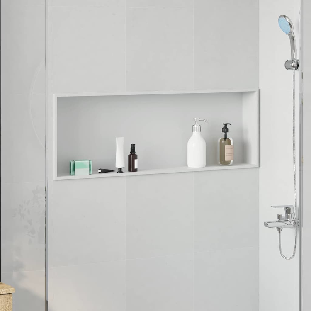 Bruse Niche Hvid 90 x 30 x 9,5 cm Rustfrit stål