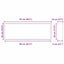 Bruse Niche Hvid 90 x 30 x 9,5 cm Rustfrit stål