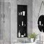 Bruse Niche Sort 92 x 32 x 10 cm Rustfrit stål