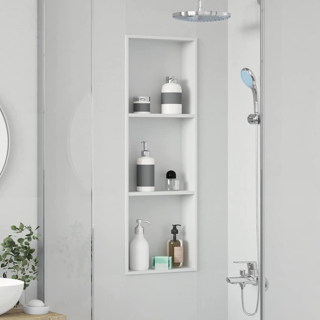 Bruse Niche Hvid 90 x 30 x 9,5 cm Rustfrit stål