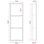 Bruse Niche Hvid 90 x 30 x 9,5 cm Rustfrit stål
