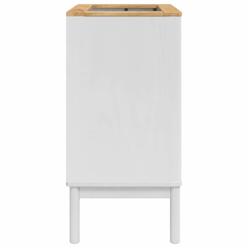 Badeværelsesskabsunder med hylde FLORO Hvid 60 x 40 x 80 cm