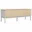 Garderobebænk FLORO Hvid 115 x 40 x 45 cm Massivt fyrretræ