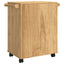 Køkkenvogn FLORO Voks brun 72,5 x 45 x 80 cm Massivt fyrretræ