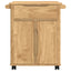 Køkkenvogn FLORO Voks brun 72,5 x 45 x 80 cm Massivt fyrretræ