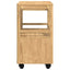 Køkkenvogn FLORO Voks brun 72,5 x 45 x 80 cm Massivt fyrretræ