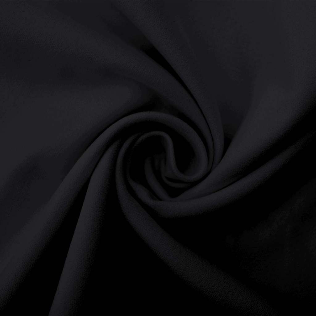 Sportshåndklæder 2 pcs Sort 100 x 50 cm Polyester og polyamid