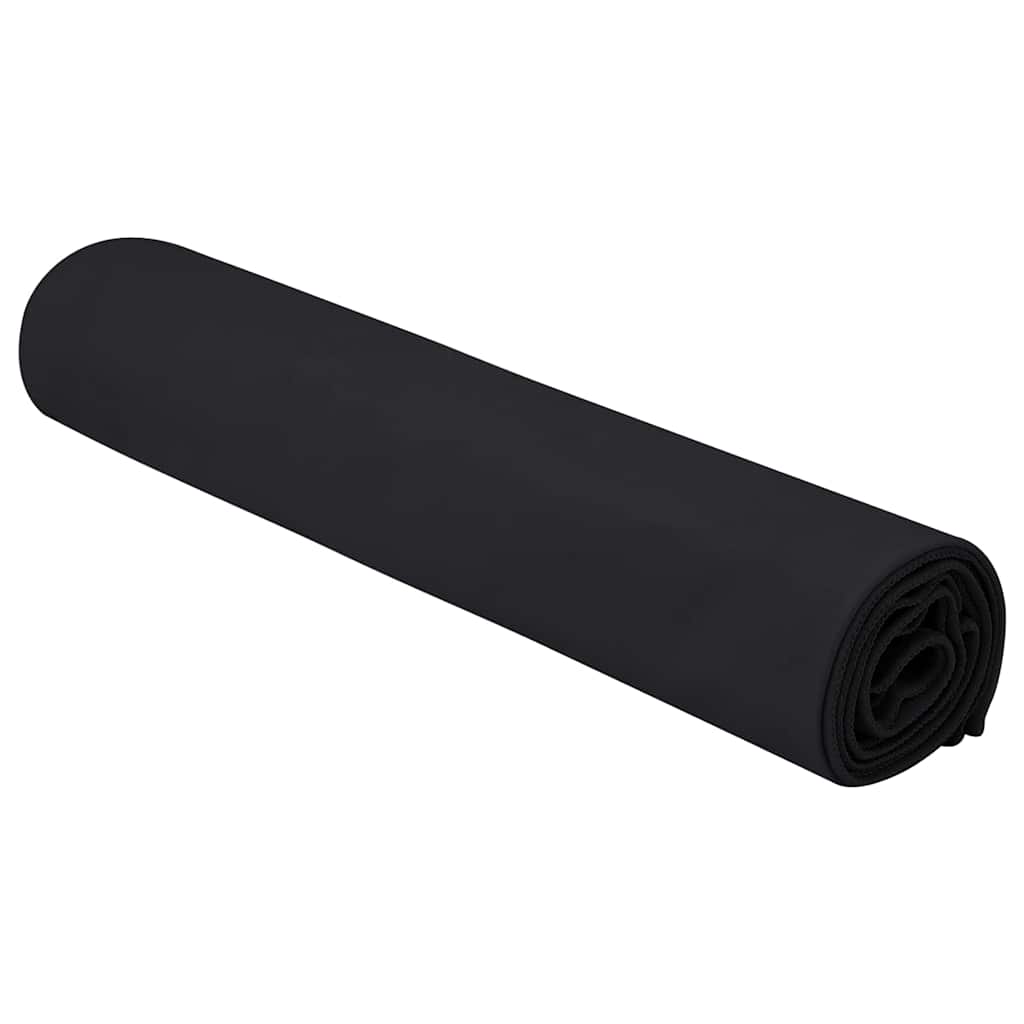 Sportshåndklæder 2 pcs Sort 140 x 70 cm Polyester og polyamid
