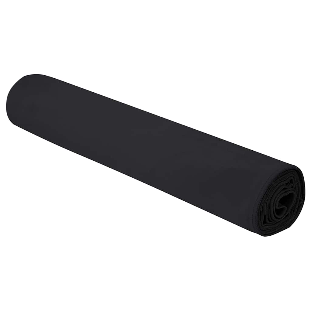 Sportshåndklæder 2 pcs Sort 180 x 90 cm Polyester og polyamid