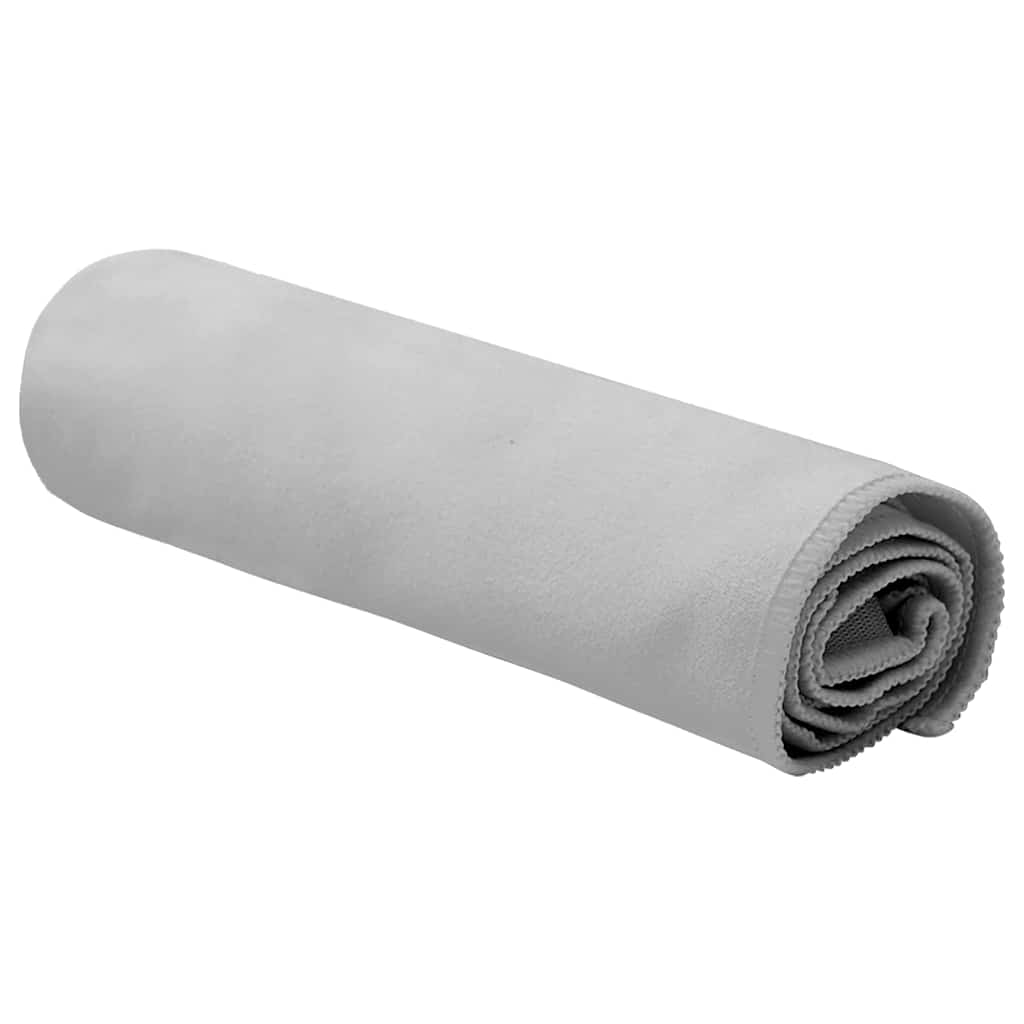 Sportshåndklæder 2 pcs Grå 50 x 30 cm Polyester og polyamid